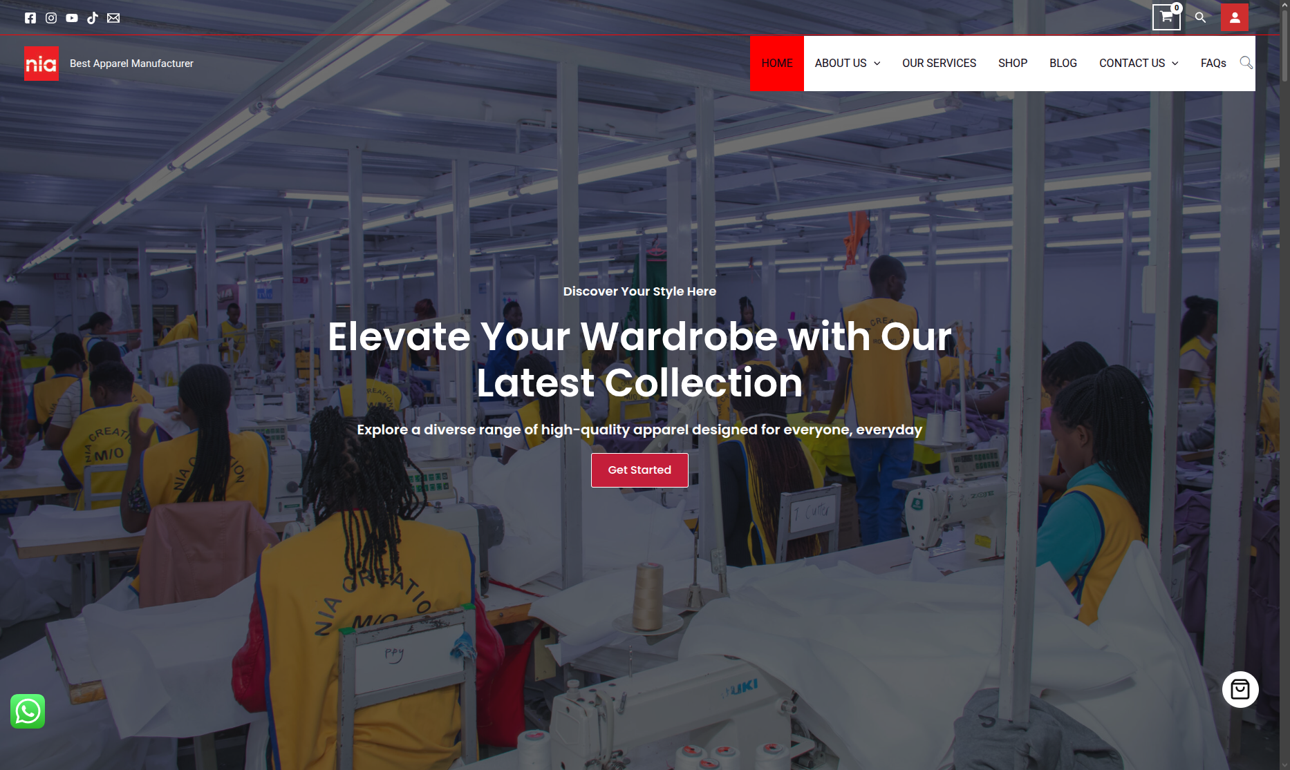 Nia Creation website